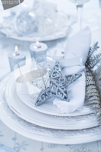 Image of Decorated Christmas table