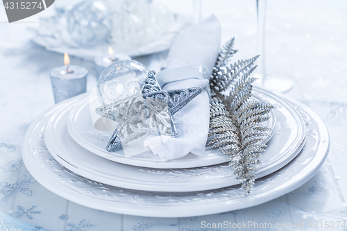 Image of Decorated Christmas table