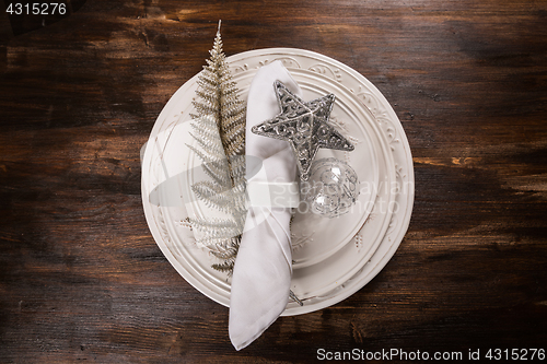 Image of Christmas place setting