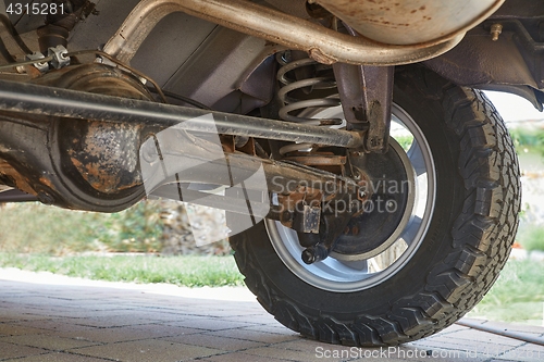 Image of Suspension of an offroad vehicle