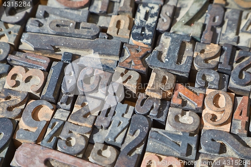 Image of Font Printing Blocks