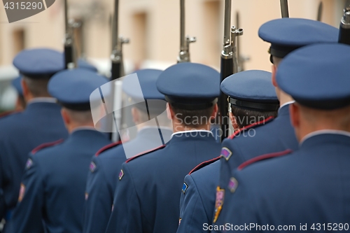 Image of Armed palace guards