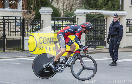 Image of The Cyclist Danilo Wyss - Paris-Nice 2016