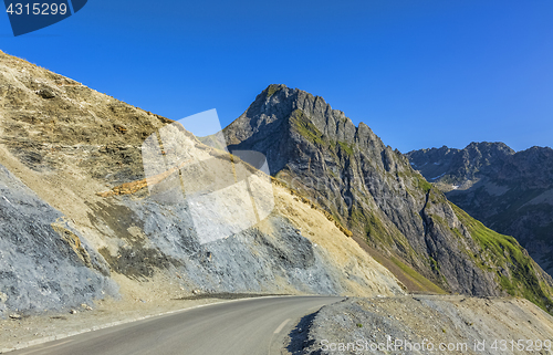 Image of Road in Pyrenees Mountains