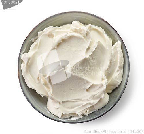 Image of Bowl of cream cheese