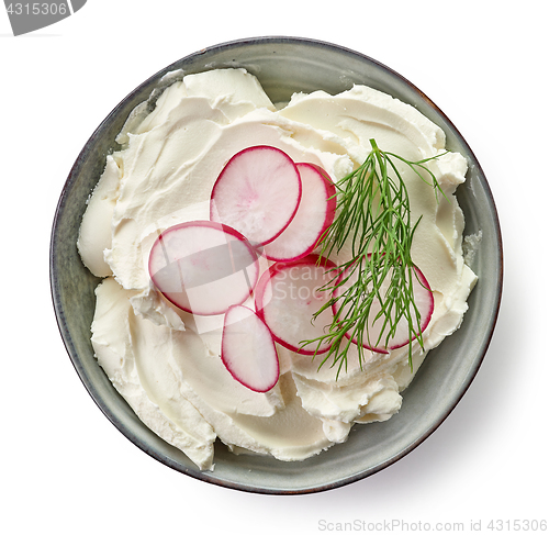 Image of Bowl of cream cheese