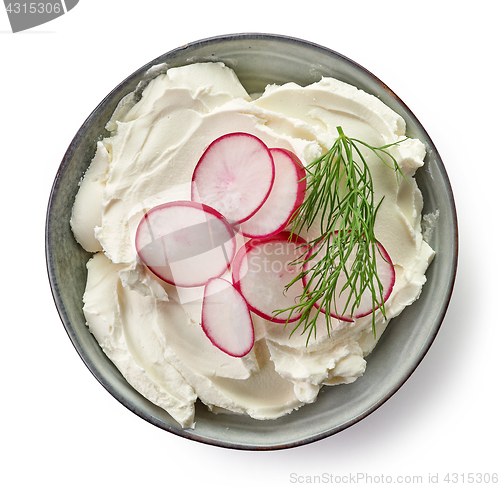 Image of Bowl of cream cheese