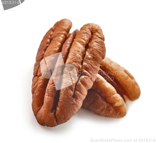 Image of Pecan nuts macro