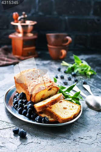 Image of pie with blueberry