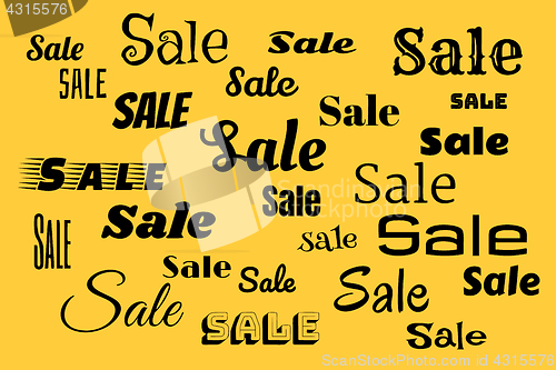 Image of Sales background with black text