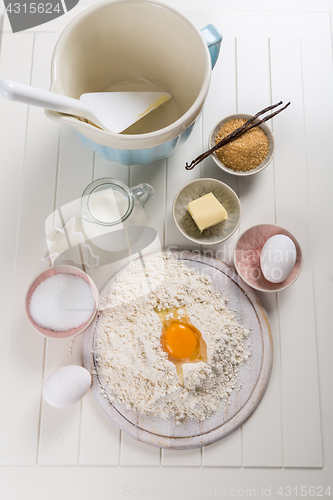 Image of Baking utensils and ingredients