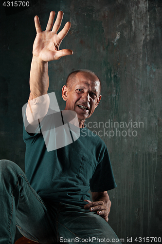 Image of Screaming Senior Man