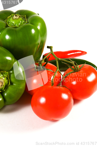 Image of Vegetables on an isolated background