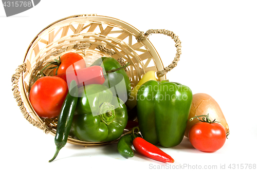 Image of Vegetables on an isolated background