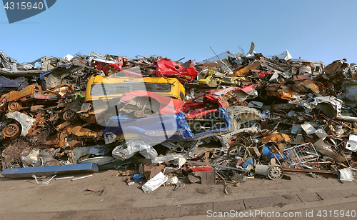 Image of Crashed Car Pile