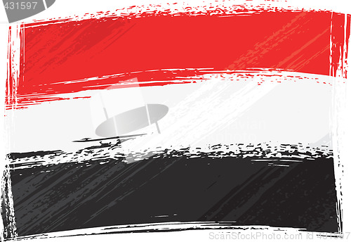 Image of Grunge Yemen flag