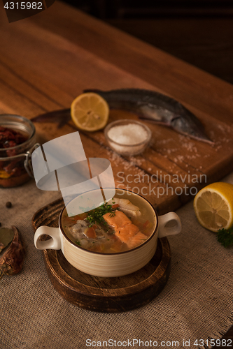 Image of fish soup composition