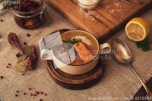 Image of fish soup composition