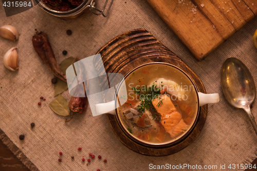 Image of fish soup composition