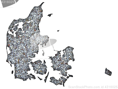 Image of Textured map of Denmark in nice colors