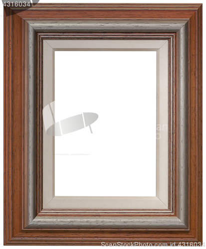 Image of Brown Wooden Frame Cutout