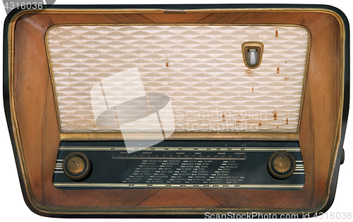 Image of Old radio cutout