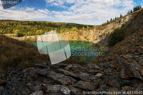 Image of Blue lake in Altai