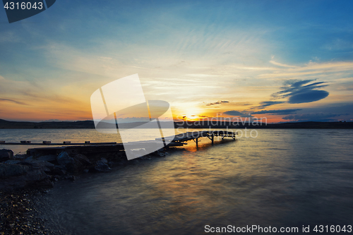Image of Beauty sunrise at the lake