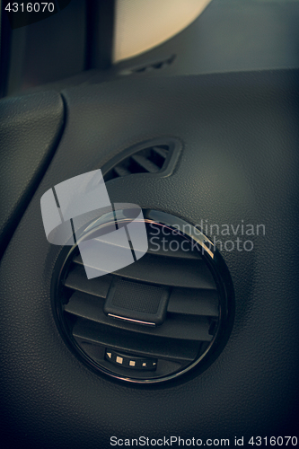 Image of Details of air conditioning in modern car