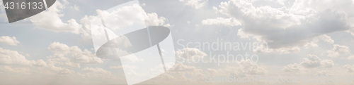 Image of Blue sky, clouds and sun light