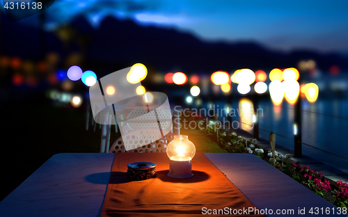 Image of Dinner on mediterranean Sea