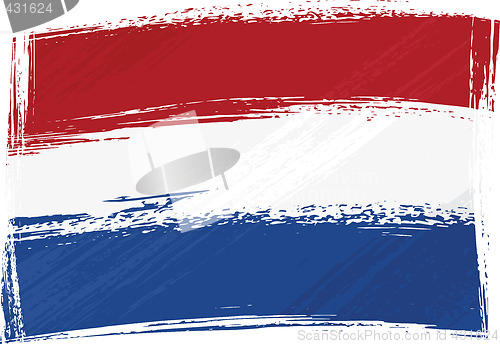 Image of Grunge Netherlands flag