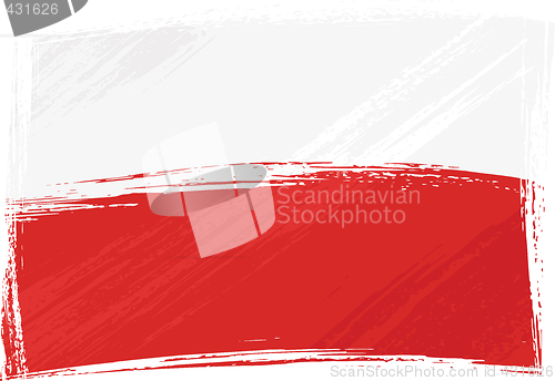 Image of Grunge Poland flag