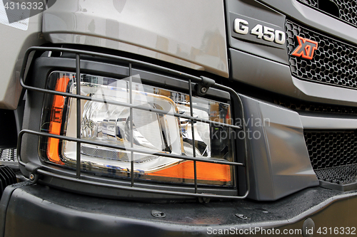 Image of Scania G450 XT Truck Front Detail