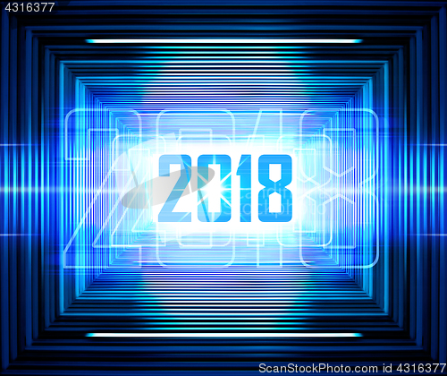 Image of blue lines background for 2018