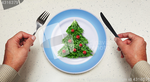 Image of holiday salad on a plate