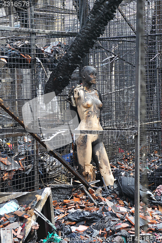 Image of Burned mannequin