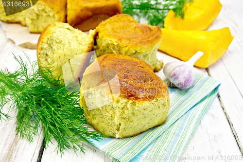 Image of Scones pumpkin on napkin