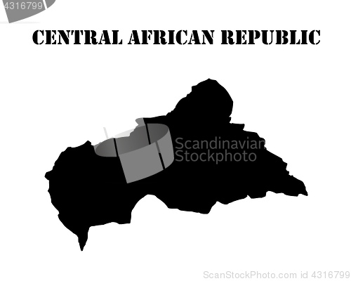 Image of map Central African Republic