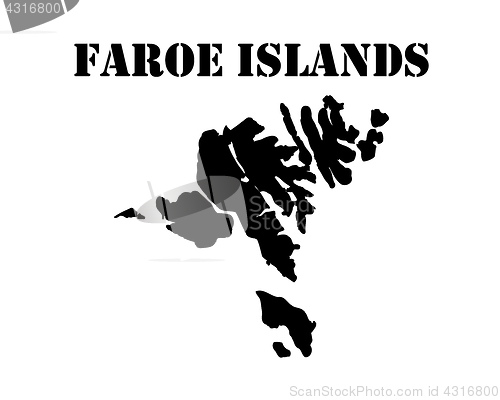 Image of map Faroe Islands