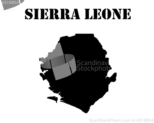 Image of Map of Sierra Leone