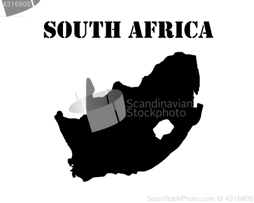 Image of map of south africa