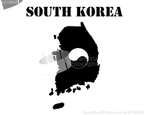 Image of Map of South Korea