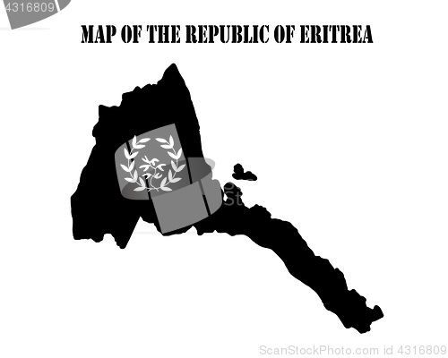 Image of map of the Republic of Eritrea