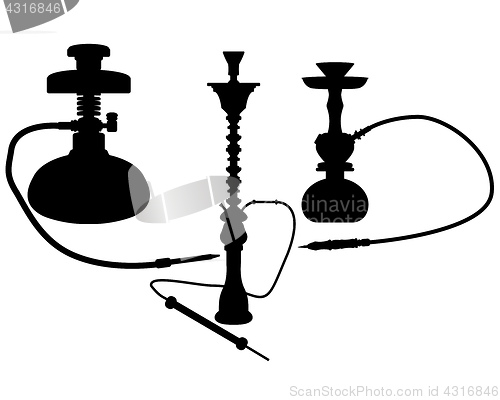 Image of different type of hookah