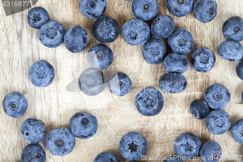 Image of blue blueberries closeup