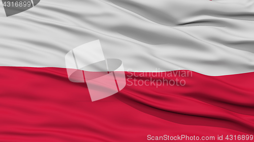 Image of Closeup Poland Flag