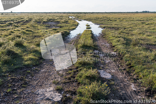 Image of Muddy country road