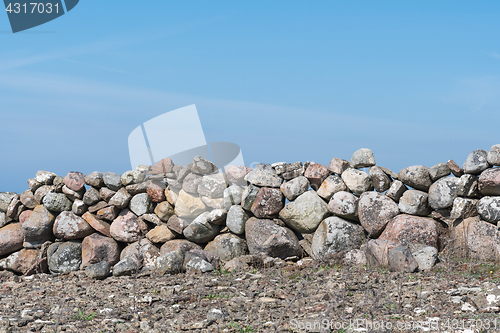 Image of Part of a traditional stone wall