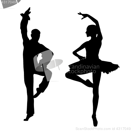 Image of Couple ballet dancers